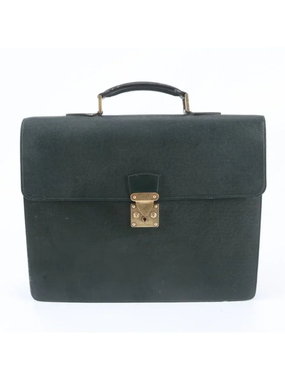 Louis Vuitton Taiga Moscova Leather Business Document Briefcase Tote